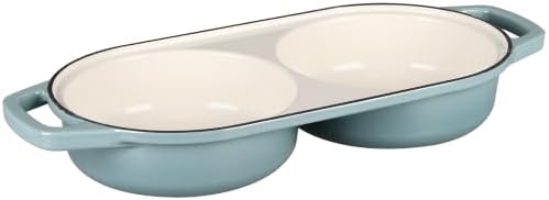 EDGING CASTING Enameled Cast Iron Double Bread Dutch Oven, Seasalt - Image 4