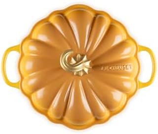 Le Creuset Enameled Cast Iron Signature Pumpkin Cocotte, 4 qt., Nectar - Image 2
