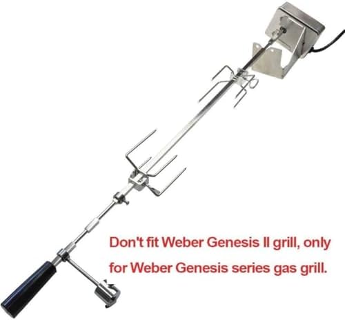 onlyfire Stainless Steel BBQ Rotisserie Kit for Weber Gas Grills - Image 3