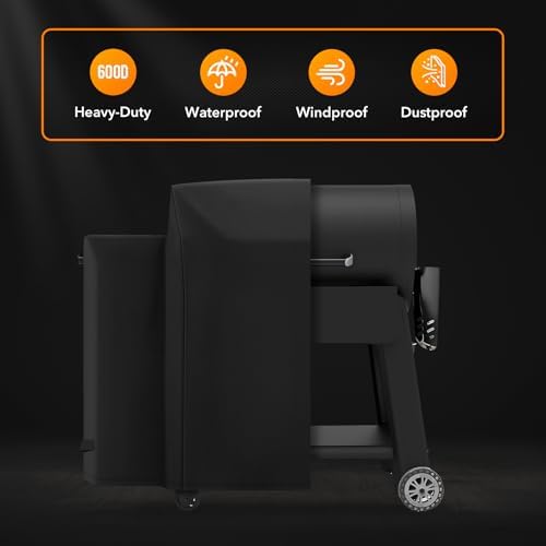 Heavy Duty 600D Polyester Cover Compatible with Pit Boss Competition Series 1600 PB1600CS, Titan Wood Pellet Grill, Pro Series 1600 Elite Grill,Navigator 1600 Wood Pellet Grill Without Smoke Stack - Image 3