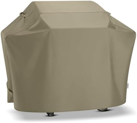 SunPatio Heavy Duty Waterproof 60 Inch Grill Cover for Outdoor Grill, Taupe by SunPatio