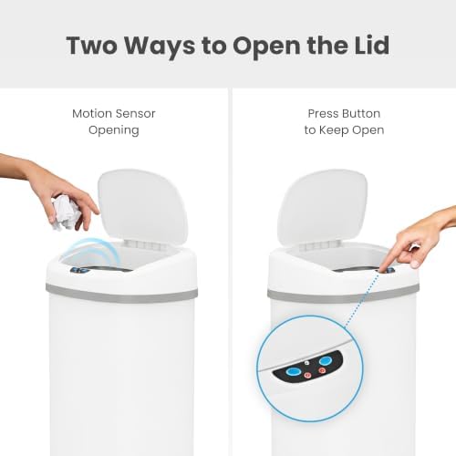SensorCan 13 Gallon Sensor Trash Can with Lid | Odor Filter | AC Adapter - Image 3