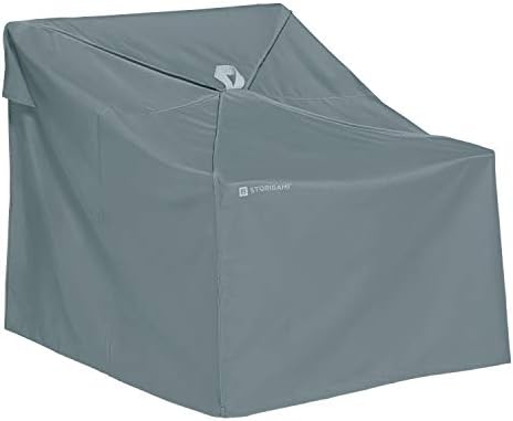 Classic Accessories Storigami Water-Resistant 36 Inch Easy Fold Lounge Chair Cover, Monument Grey, Patio Furniture Covers by ClassicAccessories