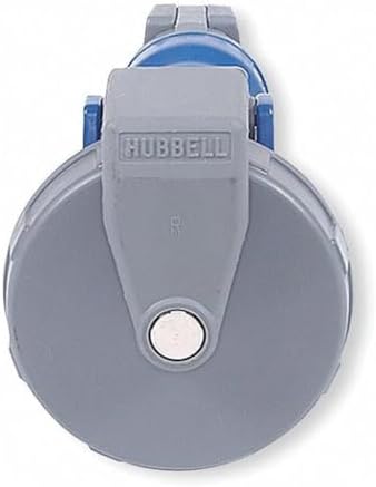 Hubbell HBL320C6W Pin and Sleeve IEC Watertight Connector, 2 Pole, 3 Wire, 20 amp, 250V by Hubbell+Lighting