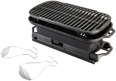 Lodge Sportsman's Pro Cast Iron Grill, 9 x 16.75 Inches by Lodge