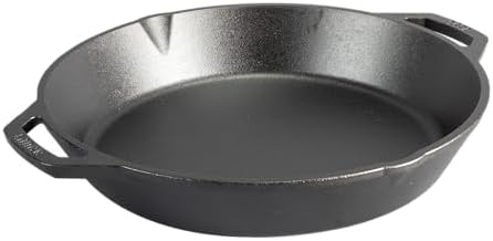 Lodge Pre-Seasoned Cast Iron Dual Handle Pan, PFAS-Free, 13.25 Inches by Lodge