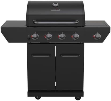 Nexgrill Propane 4 Burner Gas Grill, 2-In-1 Charcoal Tray with Side Burner by Nexgrill