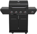 Nexgrill Propane 4 Burner Gas Grill, 2-In-1 Charcoal Tray with Side Burner by Nexgrill