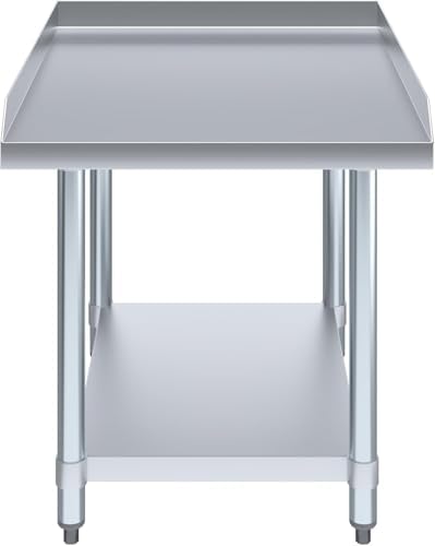 24" x 30" Stainless Steel Equipment Stand with Undershelf NSF - Image 7