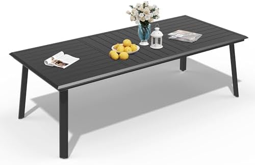 Pellebant Aluminum Outdoor Dining Table for 10 Person by Pellebant