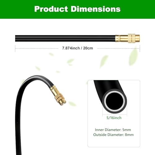 Brass Misting Nozzles for 5/16 Inch Drip Irrigation Tubing, 360° Adjustable Rotating Sprayers for Garden, Greenhouse & Outdoor Cooling, 15 Pack - Image 2