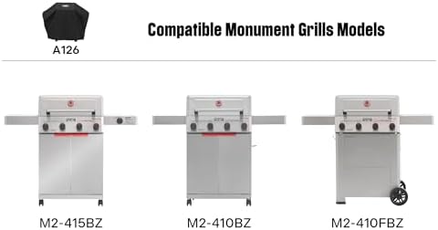 Monument Grills Heavy Duty Gas BBQ Grill Cover, 51-inches for 4-Burner Mesa II Series, M2-415BZ, M2-410BZ, M2-410FBZ, SKU A126 - Image 2