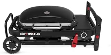 Weber® Traveler® Compact Portable Gas Grill for Outdoor Cooking, Propane - Image 2
