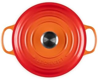 Le Creuset Enameled Cast Iron Round Wide Dutch Oven, 3.5 qt., Flame - Image 2