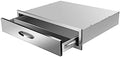 BBQ Outdoor Kitchen Drawers Stainless Steel 3-Drawer BBQ Drawer Enclosed Built-in Drawer Flush Mount for Outdoor Kitchens & BBQ Islands,30Wx23Dx6.5H by OLIPIC