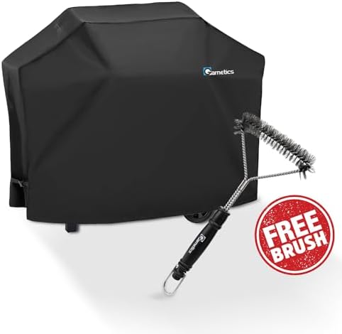 Grill Cover for Outdoor Grill 55 Inch – Bonus Grill Cleaning Brush Included, Heavy Duty Waterproof BBQ Gas Grill Cover for Outside, UV & Fade Resistant, Fits Most 3–4 Burner Grills - Image 2