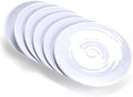 11-Inch Melamine Plates (Set of 6) - Unbreakable and Reusable Plastic Dinnerware with Ceramic Feel, Stackable and Dishwasher-Safe - Versatile for All Meals (White) by MIYOPESI