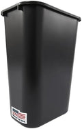Rubbermaid Commercial Products Wastebasket, Black, 10.25-Gallon, 4 Pack by RubbermaidCommercialProducts