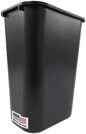 Rubbermaid Commercial Products Wastebasket, Black, 10.25-Gallon, 4 Pack by RubbermaidCommercialProducts