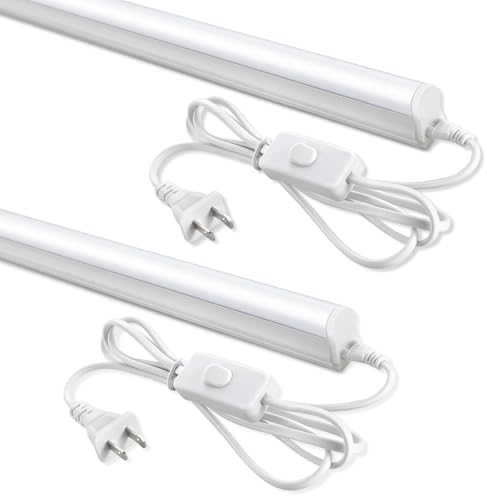 T5 LED Shop Lights 4FT, 20W 2300lm 6500K, Cabinet and Garage Light 2 Pack by SUNLINKCO