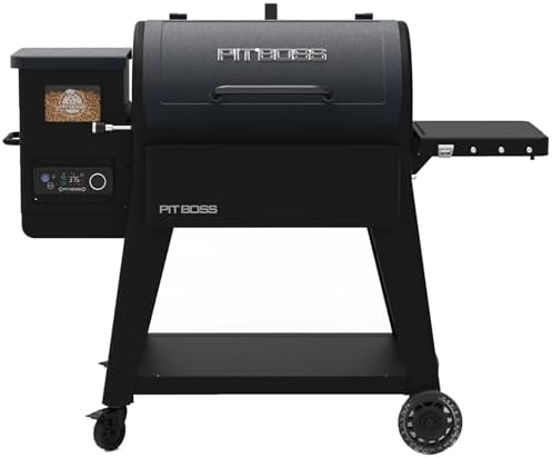Pit Boss 850 Navigator Series WiFi & Bluetooth Wood Pellet Grill & Smoker, Flame Broiler and LCD Digital Controller, 932-Sq. In. Cook Space, 180°F to 500°F Temp Range, Meat Probe, 30 lb. Hopper by PitBoss%C2%AEGrills