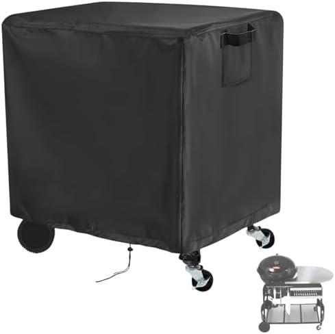 Outdoor Grill Cover for Weber 22 Inch Performer Charcoal, Waterproof Heavy Duty Smoker BBQ Grill Cover for VEVOR 22 Inch Portable Grill with Cart - 45" L×33" W×38" H by Andacar