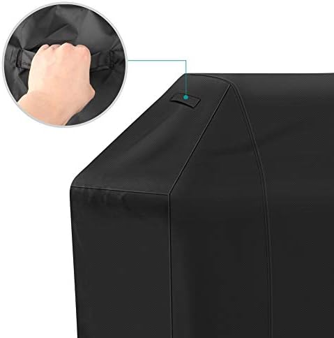 iCOVER Grill Cover, 65 inch BBQ Grill Cover for Outdoor Grill, Anti-UV & Fade Resistant Gas Grill Cover, Waterproof Barbecue Grill Covers for Weber, Char-Broil, Nexgrill and More, Black - Image 6