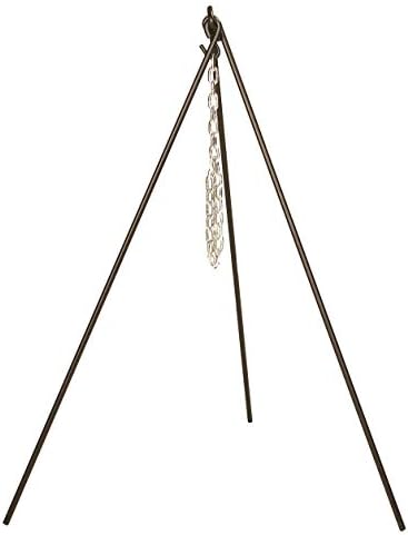 Lodge Campfire Cooking Tripod, Adjustable Chain, 43.5 Inches by Lodge
