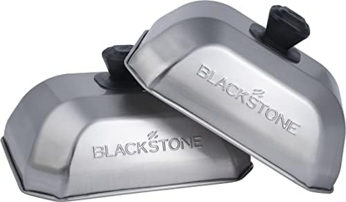 Blackstone® Rectangle Basting Cover, Small, 2-Pack, Stainless Steel by Blackstone