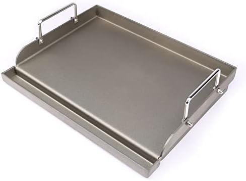 Utheer 17 x 13 Nonstick Cast Iron Griddle for Gas Grill, Flat Top Plate by Utheer