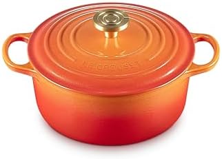 Le Creuset Enameled Cast Iron Round Dutch Oven, 4.5 qt., Flamme Doree by Unknown