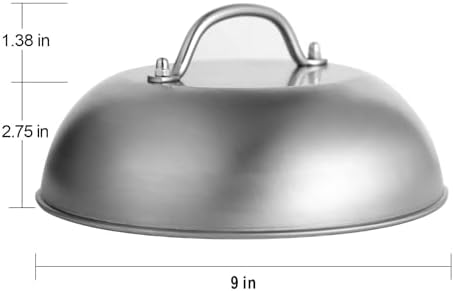 9inch Smash Burger Dome for Blackstone Griddle - Melting Cover - Image 2