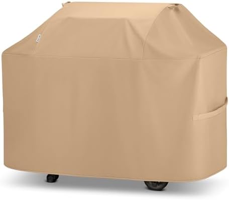 Unicook Grill Cover Heavy Duty Waterproof UV Resistant 60 Inch, Light Brown by UNICOOK