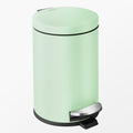 Cesun Small Round Bathroom Trash Can with Lid Soft Close, 1.2 Gal, Green by Cesun