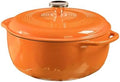 Lodge Essential Enamel Cast Iron Dutch Oven, 6 Quart, Pumpkin by Lodge