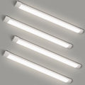 4 Packs 4FT LED Batten Light with 50cm Cable, Ultra-Thin Slim Ceiling Surface Mounted Light, 40W, 4000K, IP20, LED Ceiling Lamp for Garage, Shop, Hallway, Office, Market by colmeguna