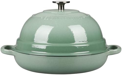 EDGING CASTING Enameled Cast Iron Dutch Oven Pot with Lid, Round Bread Oven for Homemade Sourdough Bread Baking, 6 Quart, Sage Green - Image 7