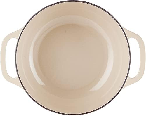 Lodge Essential Enamel Cast Iron Dutch Oven, 3 Quart, Sandalwood - Image 3