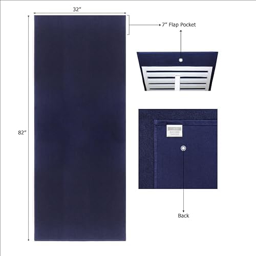 COTTON CRAFT Pool Lounge Chair Cover - 2 Pack - Navy Blue - Image 4