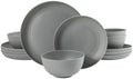 Gibson Home Plates and Bowls Set, 12 Piece Wheat Straw Dinnerware for 4 by GibsonHomewares