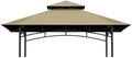 5' x 8' Grill Gazebo Replacement Top, Khaki Canopy Top Cover Only by COVBOARD