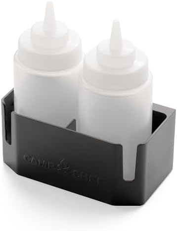 Camp Chef Bottle Caddy Set, 2 Squeeze Bottles, Magnetic by CampChef