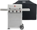 Monument Grills 4 Burner Propane Mesa 2 Gas Grill with Broil Zone, Stainless Steel Outdoor Patio Barbecue Grill with Cover, Foldable Side Shelves, Fast Heating, Fast Assembly, Mesa II 410FBZ by MonumentGrills