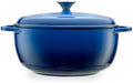 Mercer Culinary Enameled Cast Iron Round Dutch Oven, 6 qt., Navy Blue by MercerCulinary