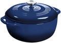 Lodge Essential Enamel Cast Iron Dutch Oven, 6 Quart, Indigo by Lodge