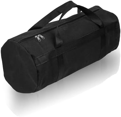 24 Inch Large Capacity Grill Tool Storage Bag, BBQ Tool Organizer with Zipper and Handle, Outdoor Cooking Utensil Storage Case for Camping, Hiking, Black by Unknown