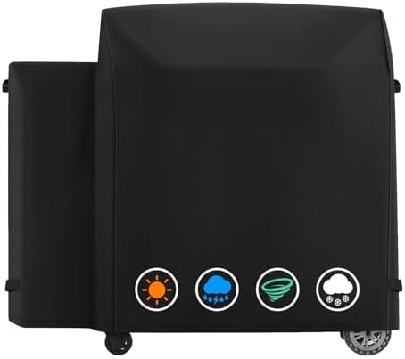Heavy Duty 600D Polyester Cover Compatible with Pit Boss Competition Series 1600 PB1600CS, Titan Wood Pellet Grill, Pro Series 1600 Elite Grill,Navigator 1600 Wood Pellet Grill Without Smoke Stack by ZBXFCSH