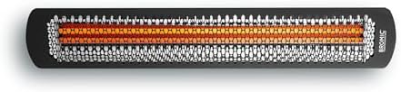 Bromic Tungsten Smart Heat 2000W Electric Patio Heater – Single Element Infrared, 220V-240V, Black Finish – BH0420030 by Unknown