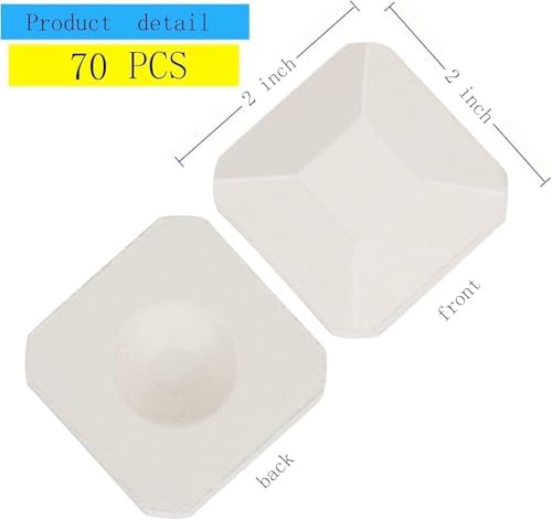 Leship Ceramic Briquettes Replace for Lynx L27 L30 L36 L42 L54 and Other Gas Grills, Gas Grill Briquettes Replacement for Lava Rocks, 2" x 2", 70-Pcs - Image 2