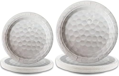 gisgfim 48 Pcs Golf Birthday Plates Supplies Paper Golf Party Decorations Sports Theme Dessert Dinner Plates Disposable Golf Party Favors Decoration for Boy birthday party Baby Shower by gisgfim